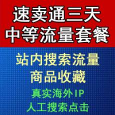 速卖通3天中等流量套餐 访客+收藏 网店推广营销 排名流量加收藏SEO