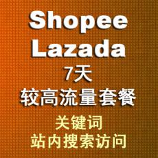 Lazada虾皮网shopee7天较高流量套餐 关键词站内搜索流量 外贸引流买流量推广